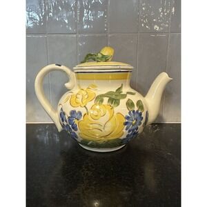 Red Wing Pottery Brittany Teapot With Lid, Vintage